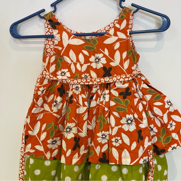 Jelly The Pug Patterned Tenley Dress Multicolor Tank Ruffles Summer Girls 18MO - Picture 2 of 8